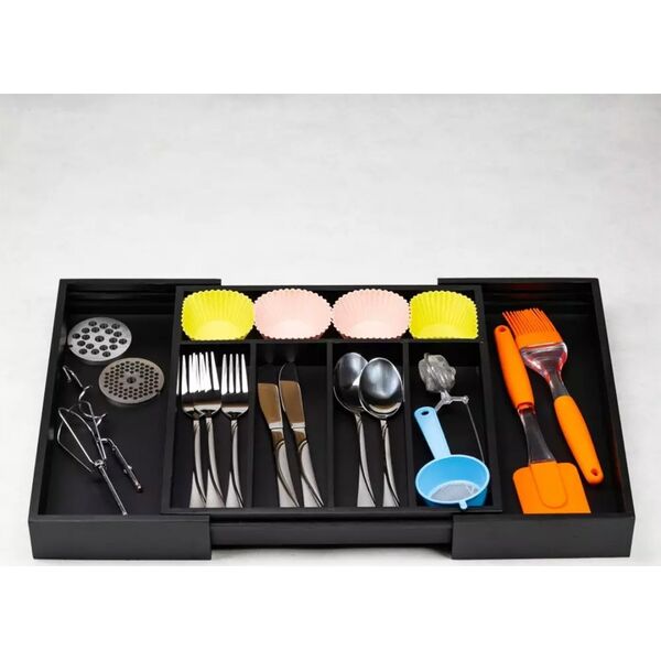 KingHoff WKŁAD ORGANIZER DO SZUFLADY NA SZTUĆCE ROZSUWANY 52/31X31CM KINGHOFF KH-1745 13439805 5908287217454