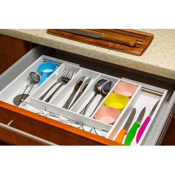KingHoff WKŁAD ORGANIZER DO SZUFLADY NA SZTUĆCE ROZSUWANY 52/31X31CM KINGHOFF KH-1746 13439808 5908287217461