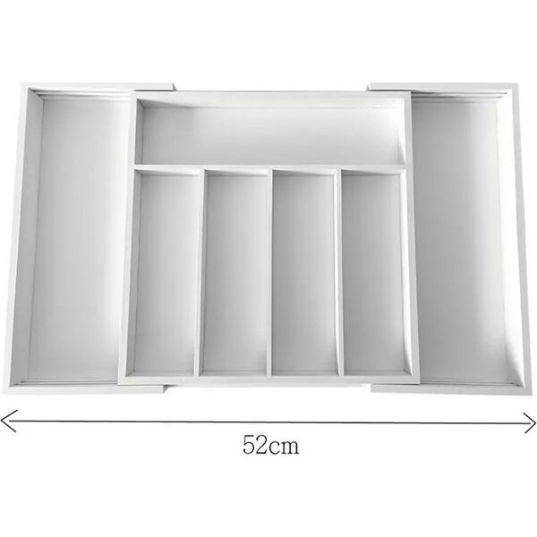 KingHoff WKŁAD ORGANIZER DO SZUFLADY NA SZTUĆCE ROZSUWANY 52/31X31CM KINGHOFF KH-1746 13439808 5908287217461