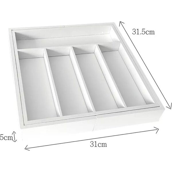 KingHoff WKŁAD ORGANIZER DO SZUFLADY NA SZTUĆCE ROZSUWANY 52/31X31CM KINGHOFF KH-1746 13439808 5908287217461