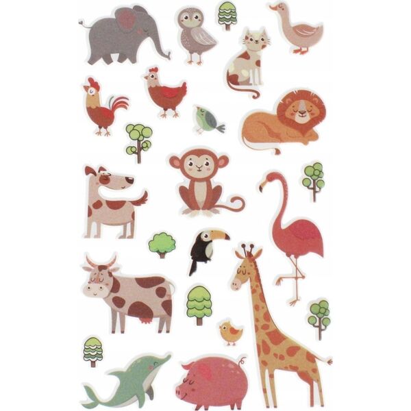 Craft with Fun NAKLEJ ZWIERZETA 100X185 CF B/C 12/288 13441216 5904335883893