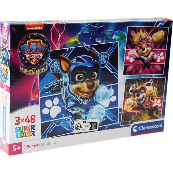 Clementoni Clementoni Puzzle 3x48el SuperColor square Psi Patrol PAW PATROL MIGHTY MOVIE 25303 13441787 8005125253036