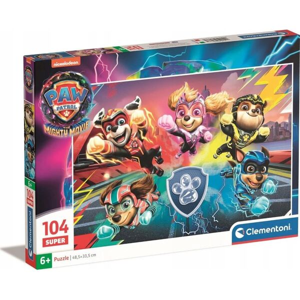 Clementoni Clementoni Puzzle 104el Super Psi Patrol PAW PATROL MIGHTY MOVIE 27236 13441791 8005125272365