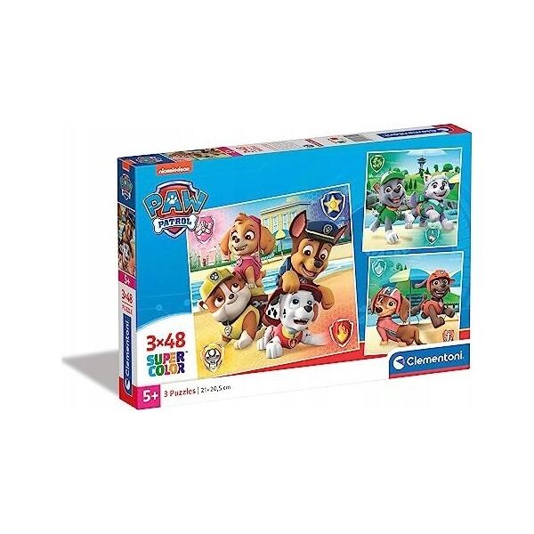 Clementoni Clementoni Puzzle 3x48el SuperColor square Psi Patrol PAW PATROL 25301 13441793 8005125253012