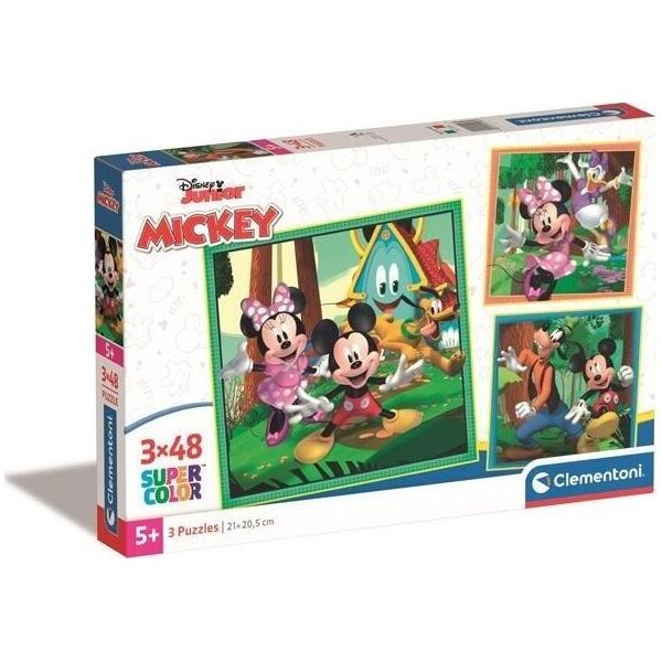 Clementoni Clementoni Puzzle 3x48el SuperColor square Mickey i Minnie 25298 13441798 8005125252985