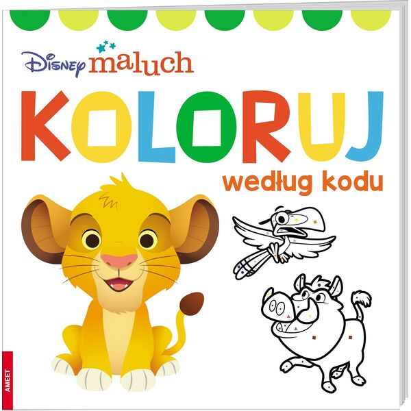 Ameet Książeczka Disney maluch. Koloruj według kodu COLO-9202 13451627 9788325342760