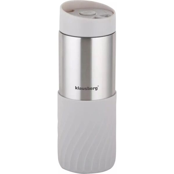 Klausberg KUBEK TERMICZNY 400ML STAL NIERDZEWNA 18/8 KLAUSBERG BEŻOWY KB-7636 13452327 5908287276369