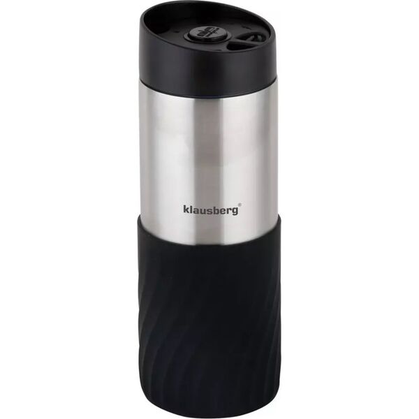Klausberg KUBEK TERMICZNY 400ML STAL NIERDZEWNA 18/8 KLAUSBERG CZARNY KB-7633 13452328 5908287276338