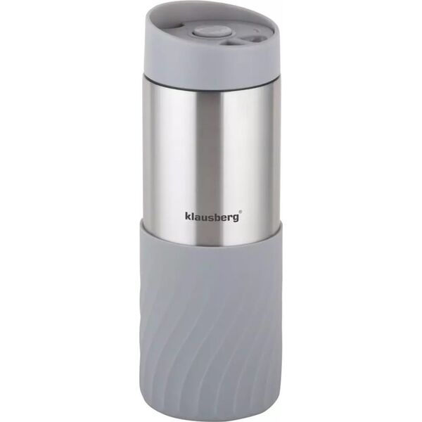 Klausberg KUBEK TERMICZNY 400ML STAL NIERDZEWNA 18/8 KLAUSBERG SZARY KB-7634 13452334 5908287276345