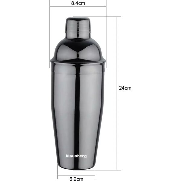 Klausberg SHAKER BARMAŃSKI DO DRINKÓW KOKTAJLI 750ML GRAFITOWY KLAUSBERG KB-7648 13452337 5908287276482