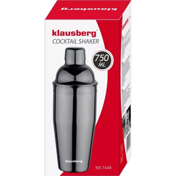 Klausberg SHAKER BARMAŃSKI DO DRINKÓW KOKTAJLI 750ML GRAFITOWY KLAUSBERG KB-7648 13452337 5908287276482