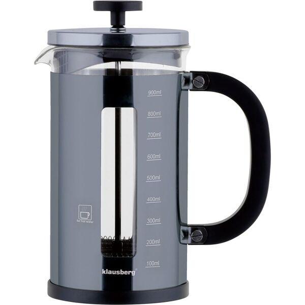 Klausberg ZAPARZACZ DO KAWY I HERBATY 1.0L FRENCH PRESS KLAUSBERG KB-7704 13452347 5908287277045