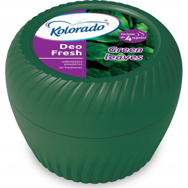 Kolorado Kolorado Deo Fresh - Odświeżacz powietrza w żelu, 150 g - Zielone liście 13452518 5902506012561