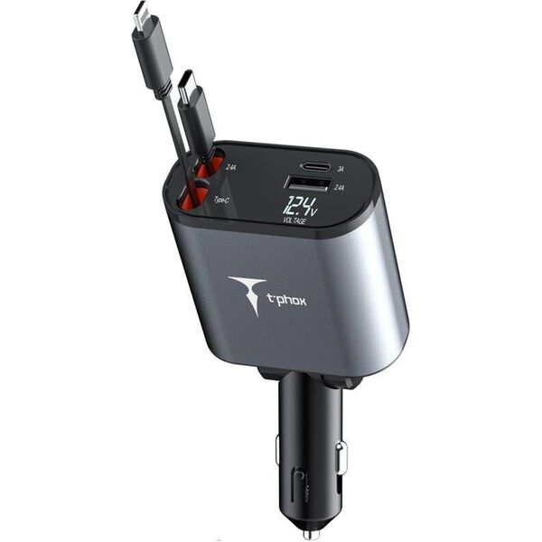 Ładowarka T-Phox ŁAD SAM. T-PHOX FLEXIT 4IN1 86W SZARA 13453746 6974670443839