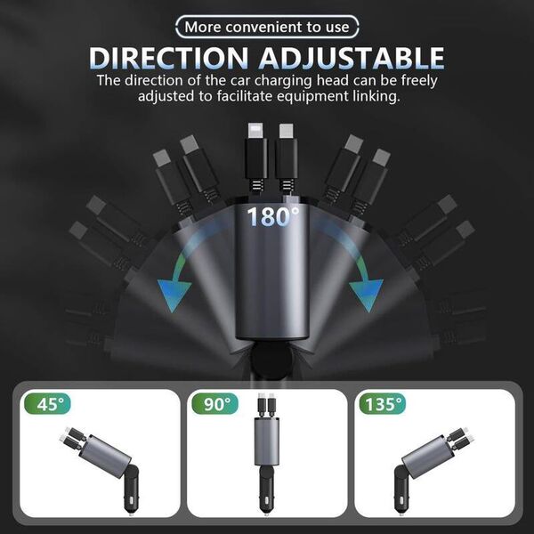Ładowarka T-Phox ŁAD SAM. T-PHOX FLEXIT 4IN1 86W SZARA 13453746 6974670443839