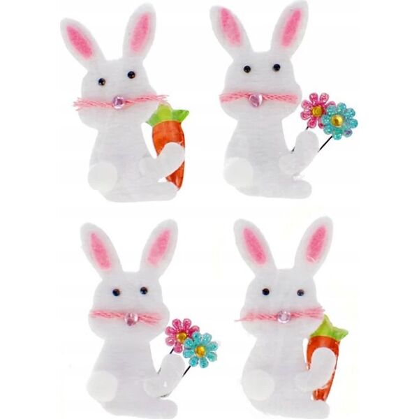 Craft with Fun OZDOBA DEK FILC ZAJACZ SPRZYL 4SZT CF PBH 12/144 13455787 5905523621402