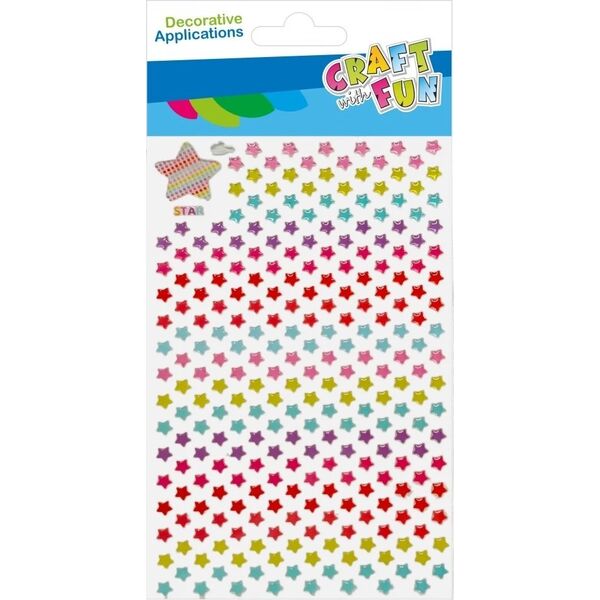 Craft with Fun OZDOBA DEK NAKLEJKI GWIAZD 261SZT CF 12/144 13455799 5905523621747