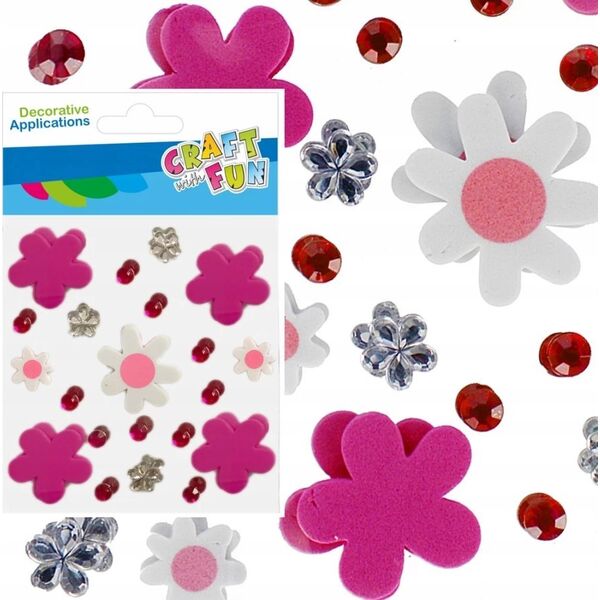 Craft with Fun OZDOBA DEK EVA KWIAT SPRZYL KRYSZTA CF 12/144 13455804 5905523621525