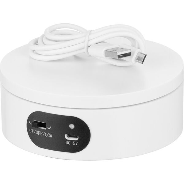 Freepower Stół obrotowy 360° FreePower 12x4,5cm White bez regulacji szybkości obrotu 13461582 610371837978
