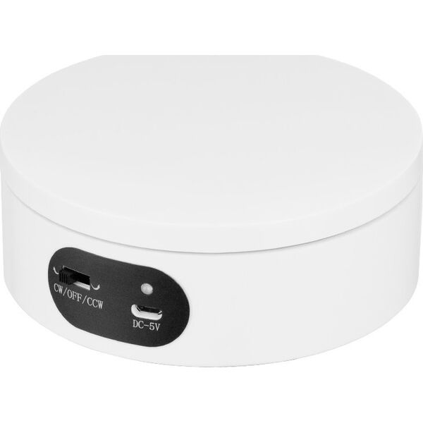 Freepower Stół obrotowy 360° FreePower 12x4,5cm White bez regulacji szybkości obrotu 13461582 610371837978