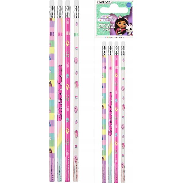 Starpak OLOWEK Z GUM HB GABBY S DH STK PBH 4SZT 36/432 13466248 5905523619683