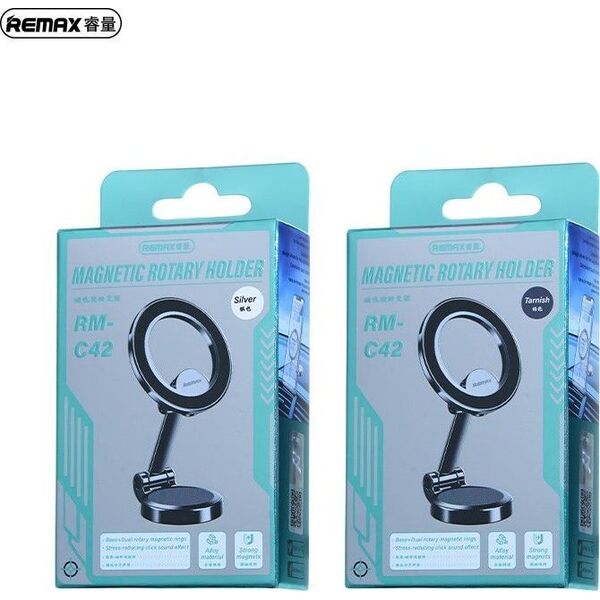 Remax UCHWYT SAM REMAX RM-C42 MAGNETIC SILVER 13468652 6954851216001