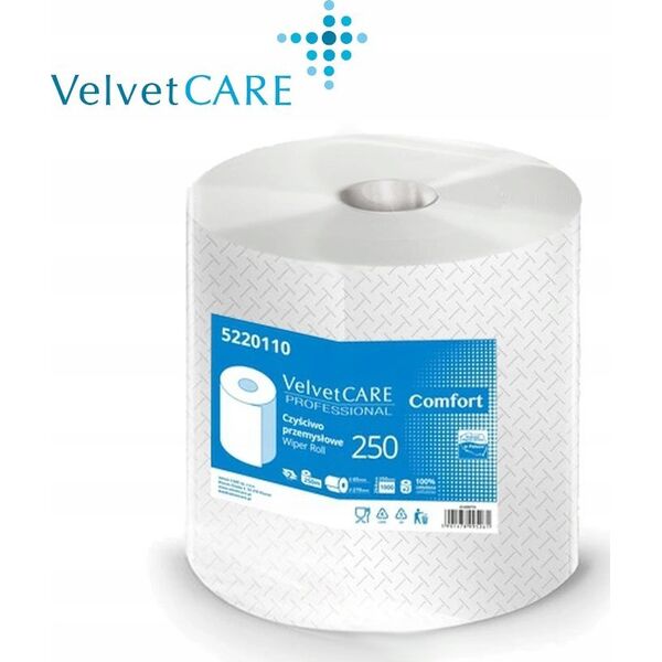 Velvet Czyściwo w rolce Velvet Care Comfort 250m 2w celuloza białe 13469063 5901478009951