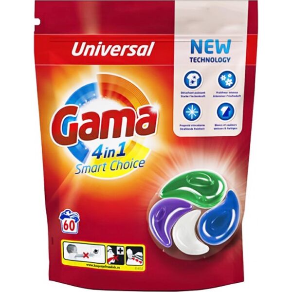 Vizir Gama Universal - Kapsułki do prania, uniwersalne - 60 sztuk 13469968 8435495836728