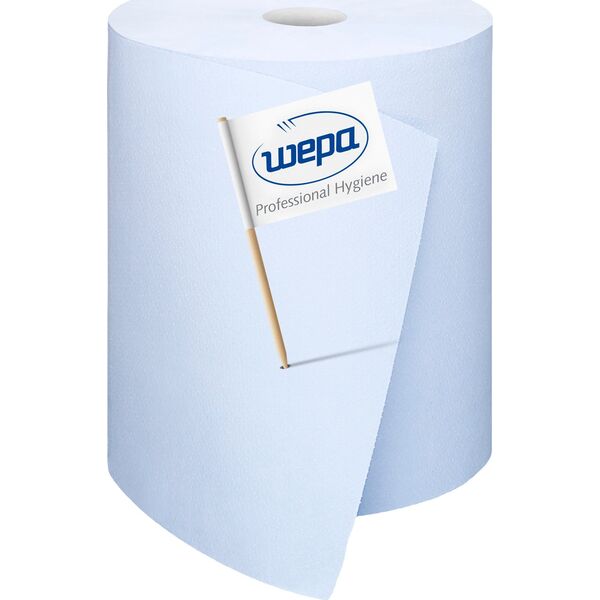Wepa Wepa Satino Comfort - Czyściwo w roli, z recyklingu, 3 warstwy, 350m - Niebieskie 13470902 4000735827510