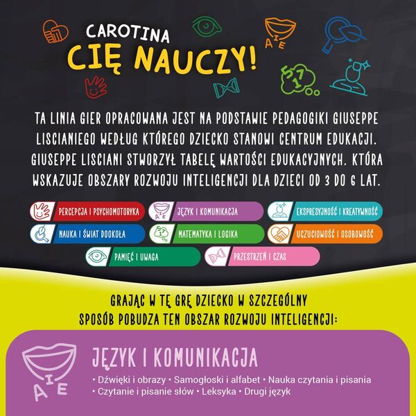 Lisciani Gra Carotina - Mój pierwszy alfabet 13474255 8008324106530