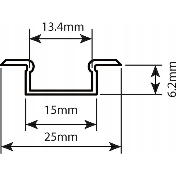 Taśma LED Prescot Prescot profil LED MICRO-K-ALU-MLC-1M 1m mleczny podtynkowa anodowany COM 13476347 5903684856251