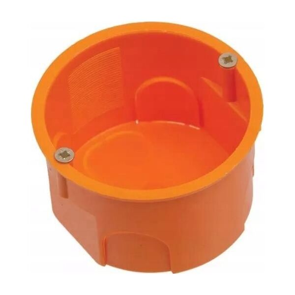 Pawbol Puszka instalacyjna Pawbol PK60 lux A.0002P z wkrętami IP30 pomarańczowa 13476595 5908289625851