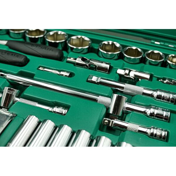 Zestaw narzędzi SATA SATA ZESTAW KLUCZY  124el  1/4"  3/8" 1/2"WALIZKA 13476672 7891645082369