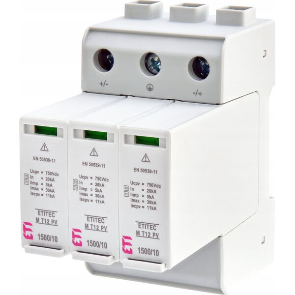 Etipo Ogranicznik przepięć ETI Polam ETITEC M T1 T2 B C 002440513 do systemów PV M T12 1500/12,5 Y 13477086 3838895839378