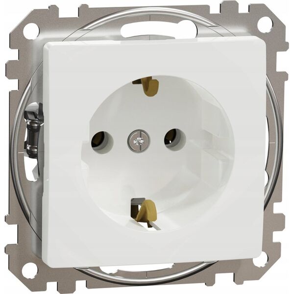 SCHNEIDERE Gniazdo schuko Schneider Sedna Design SDD111025 białe Design & Elements 13477175 3606481477965