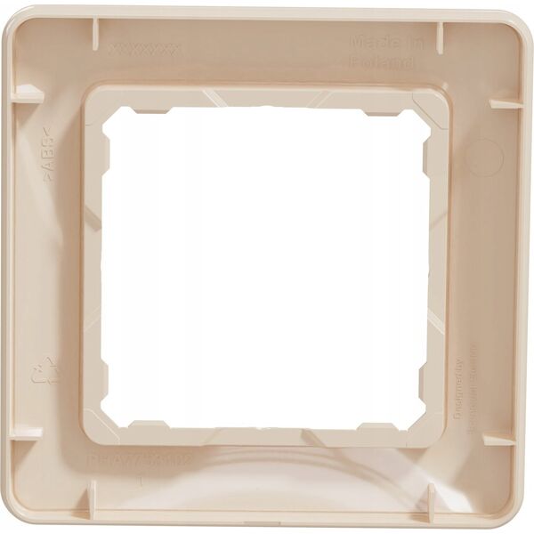 SCHNEIDERE Ramka pojedyncza Schneider Sedna Design SDD312801 beżowa Design & Elements 13477187 3606481482419