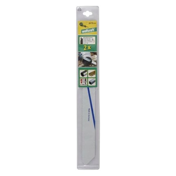 Wolfcraft 2 brzeszczoty szablaste Wolfcraft - 220 mm, dokładne, precyzyjne cięcia 13484497 4006885267909