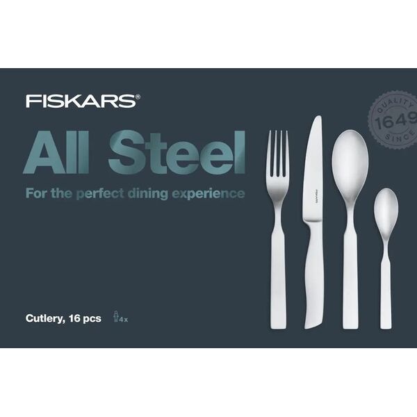 Fiskars All Steel cutlery set 16 pcs. 13487012 6424002011552