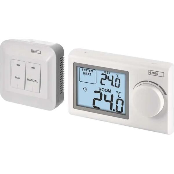 Emos Termostat bezprzewodowy Emos P5614 odbiornik 230V do systemu ogrzewania/chłodzenia biały 13491437 8592920064016