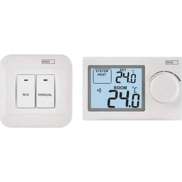 Emos Termostat bezprzewodowy Emos P5614 odbiornik 230V do systemu ogrzewania/chłodzenia biały 13491437 8592920064016