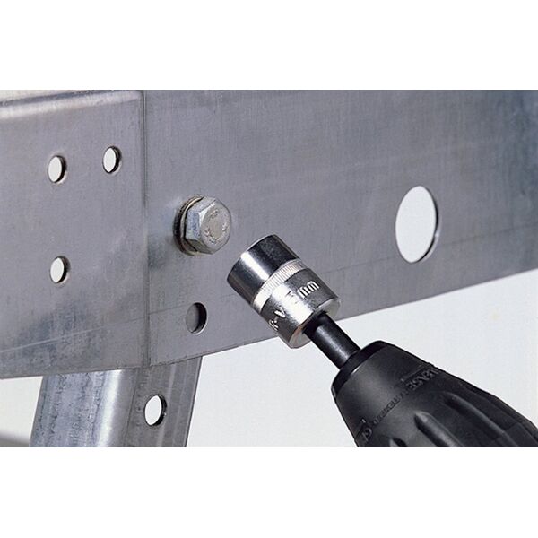 Wolfcraft 1 zestaw 3 adapterów do kluczy nasadowych  1/2 , 3/8 cala, 1/4 cala, trzpień 6-kątny 13494109 4006885879706