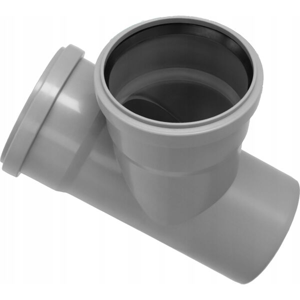 AQUER Trójnik Aquer T110/67 SZ PP 110/110/67 AQ szary 13496728 5902560901719