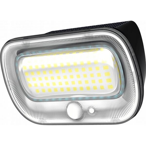 Kinkiet ECOLIGHT2 Oprawa solarna Ecolight SOE-5 EC20111 kinkiet zewnętrzny oprawa ścienna z czujnikiem zmierzchu 1x0.55W LED 4000K czarna 13502353 5905036201115
