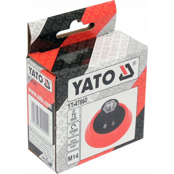Yato YATO UCHWYT MOCUJĄCY Z RZEPEM  75mm  M14 13507484 5906083092220