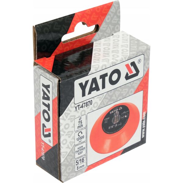 Yato YATO DYSK / TALERZ POLERSKI Z RZEPEM  75mm  5/16" 13507487 5906083092237