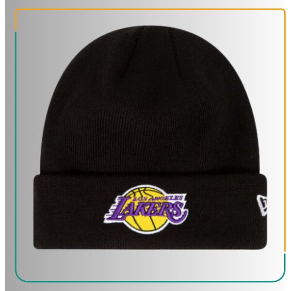 New Era New Era Essential Cuff Beanie Los Angeles Lakers Hat 60348856 Czarne One size 13513055 196821893485