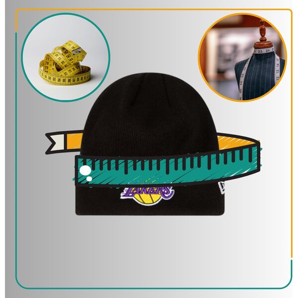 New Era New Era Essential Cuff Beanie Los Angeles Lakers Hat 60348856 Czarne One size 13513055 196821893485
