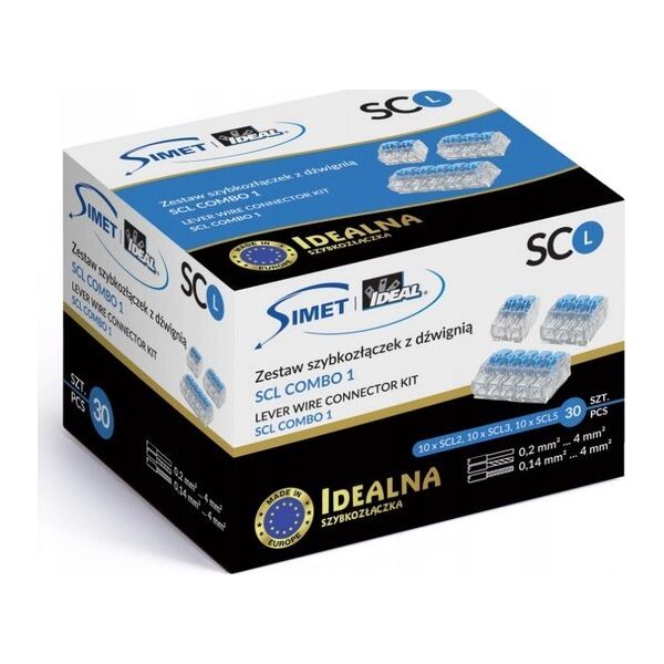 Simet Zestaw 30szt. szybkozłączek do linek i drutów SCL2, SCL3, SCL5 Simet Ideal Combo1 88000901 13515665 5907813236167