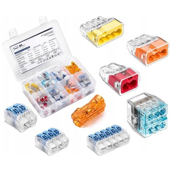 Simet Zestaw 80szt. szybkozłączek do linek i drutów SCL2, SCL3, SCL5, SCP2, SCP3, SCP4, SCP6, SCS2 Simet Ideal Combo3 88000903 organizer 13515677 5907813236129