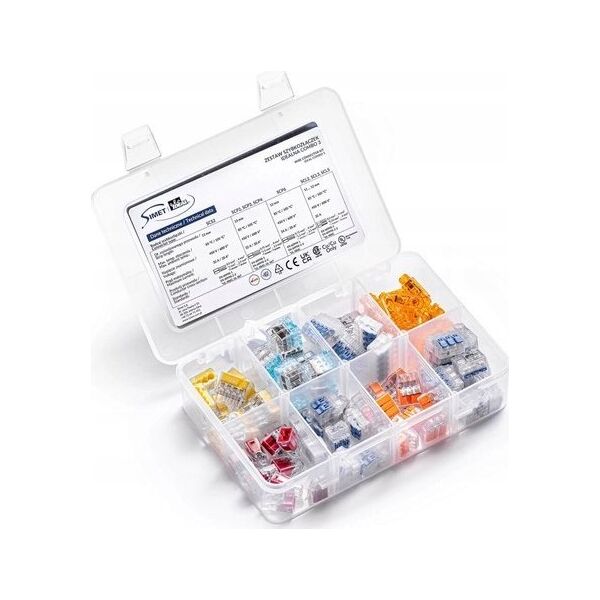 Simet Zestaw 80szt. szybkozłączek do linek i drutów SCL2, SCL3, SCL5, SCP2, SCP3, SCP4, SCP6, SCS2 Simet Ideal Combo3 88000903 organizer 13515677 5907813236129